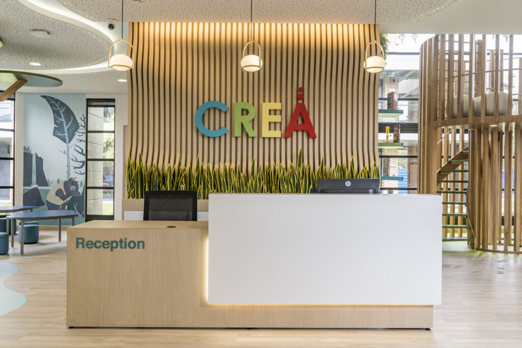 Recepción Biblioteca infantil CREA Newman School